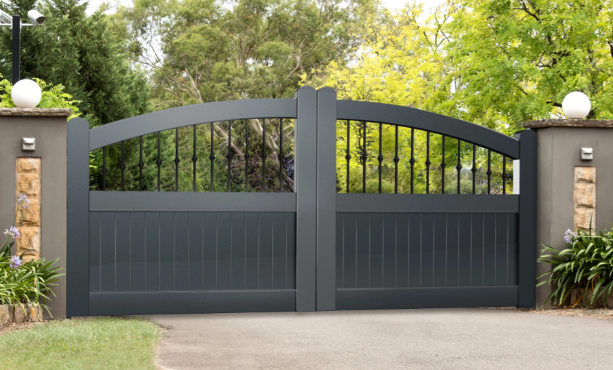 The Patriot - Contemporary Aluminium Double Swing Gate