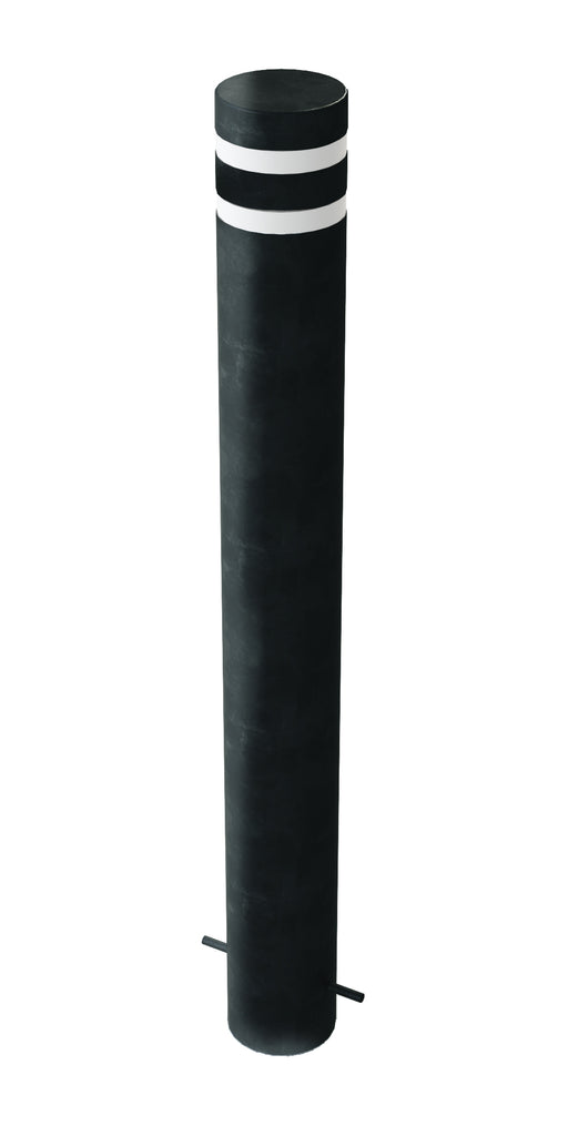 Brasidas 168 Static Bollard Double Groove Powder Coated