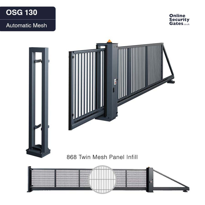 OSG 130 Automatic Mesh 6m to 9m - Commercial & Industrial Sliding Gate