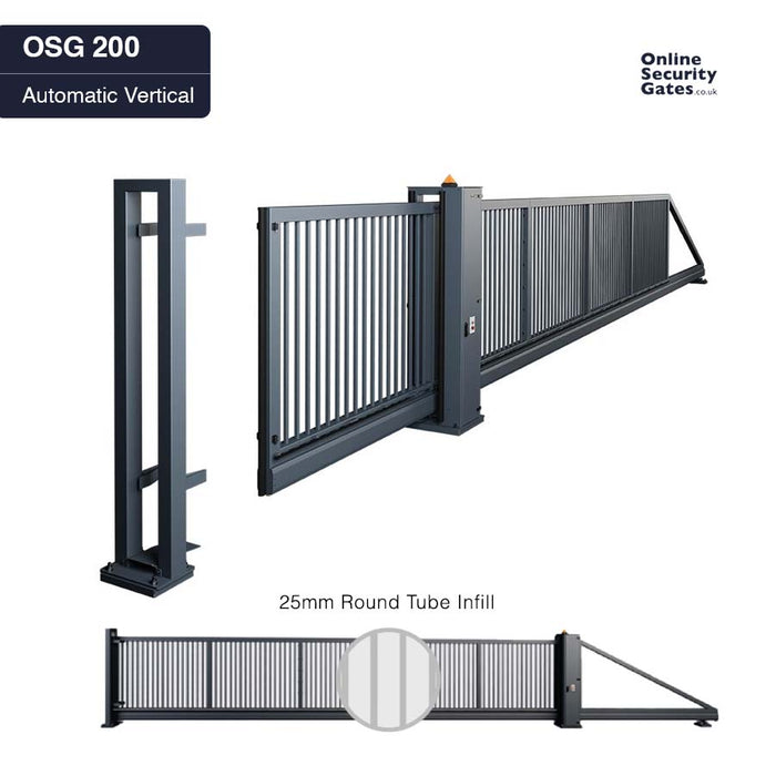 OSG 200 Automatic Vertical 8m to 12m  - Commercial & Industrial Sliding Gate