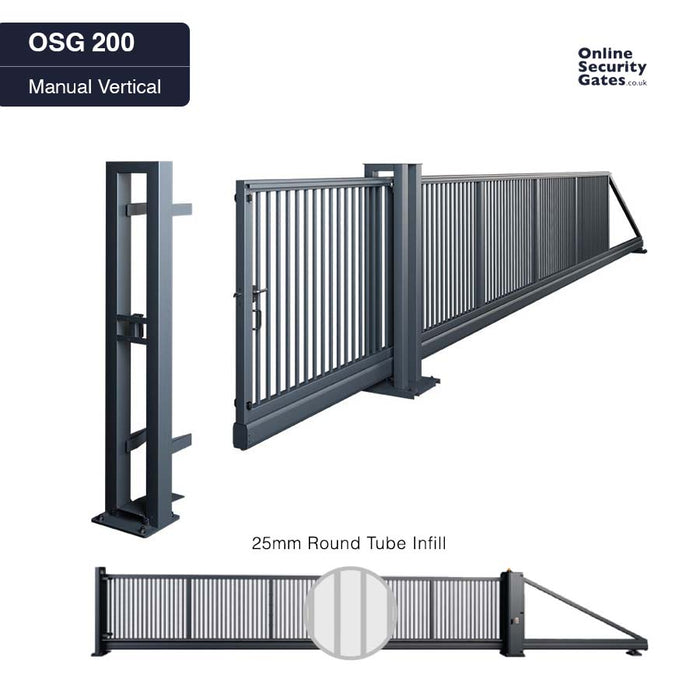 OSG 200 Manual Vertical 8m to 12m - Commercial & Industrial Sliding Gate