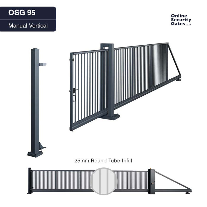 OSG 95 Manual Vertical 3.5m to 7m - Commercial & Industrial Sliding Gate