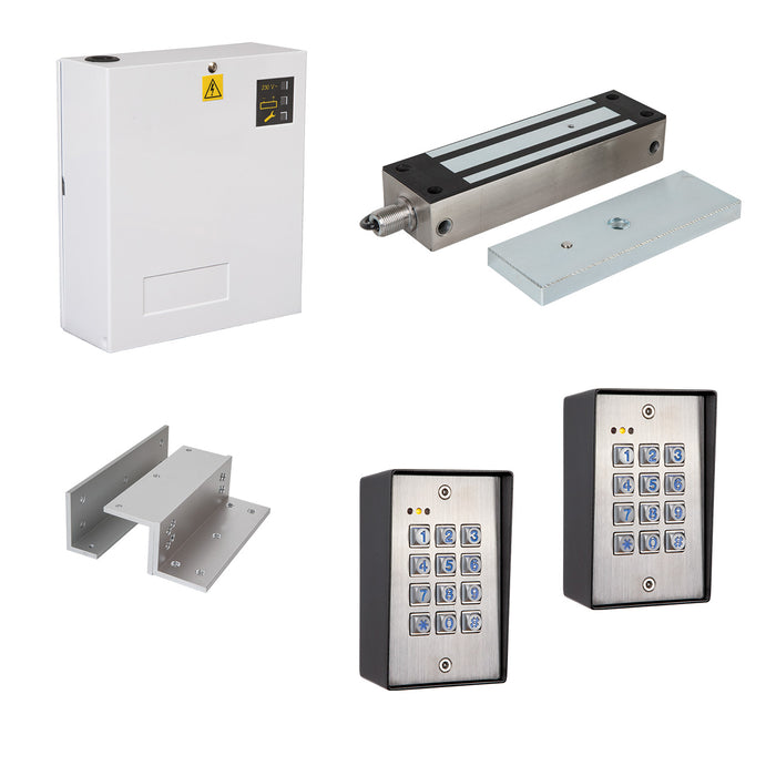 Mag Lock, Power Supply, 2 x Key-Pads